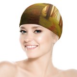 yanfind Swimming Cap Johannes Plenio Foreign Path Sunlight  Woods Elastic,suitable for long and short hair