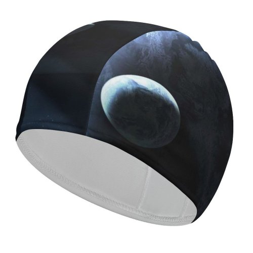 yanfind Swimming Cap Comfreak Space  Planets  Dark  Light Astronomy Elastic,suitable for long and short hair