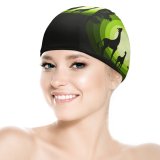 yanfind Swimming Cap Suryapraveen Dark Minimal Giraffe Cubs Silhouette Forest Elastic,suitable for long and short hair