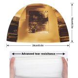 yanfind Swimming Cap Beeple Abstract Glitch Golden Elastic,suitable for long and short hair