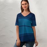 yanfind V Neck T-shirt for Women Technology Minimal Windows Microsoft Minimalist Summer Top  Short Sleeve Casual Loose