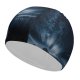 yanfind Swimming Cap Grafixart Black Dark Starry Sky Northern Lights Dark Night Landscape Elastic,suitable for long and short hair