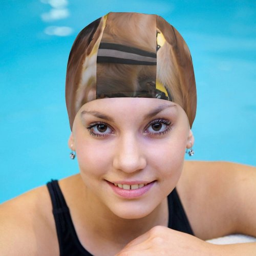 yanfind Swimming Cap Lovely Images Golden Wallpapers Forest Harness Pictures Dog Pet Free Strap Elastic,suitable for long and short hair