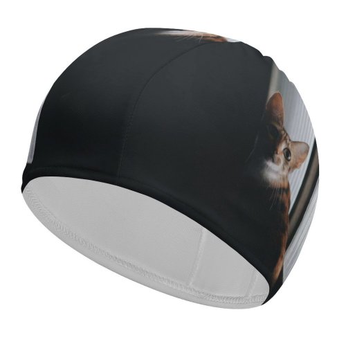 yanfind Swimming Cap Lovely Gatinhos Images Pet Manx Public Wallpapers Decor Abyssinian Gold Pictures Exposição Elastic,suitable for long and short hair