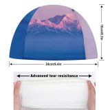 yanfind Swimming Cap Himalayas  Range Sunrise Winter Above Clouds Mountains Elastic,suitable for long and short hair