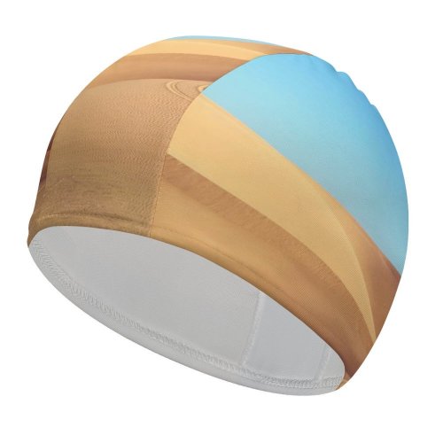 yanfind Swimming Cap Desert Sand Dunes Clear Sky Elastic,suitable for long and short hair