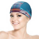 yanfind Swimming Cap Pang Yuhao Marina Bay Sands Singapore Hour Night Lights Waterfront Reflection Elastic,suitable for long and short hair