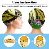yanfind Swimming Cap Images Insect Colorful Flora Wing Public Lilac Wallpapers Wildlife Plant Invertebrate Pictures Elastic,suitable for long and short hair