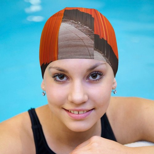 yanfind Swimming Cap Denys Nevozhai Shinto Shrine Tokyo Japan Torii Pass Pathway Worship Elastic,suitable for long and short hair