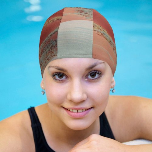 yanfind Swimming Cap Sand Dunes Desert Landscape Evening  X Microsoft Elastic,suitable for long and short hair