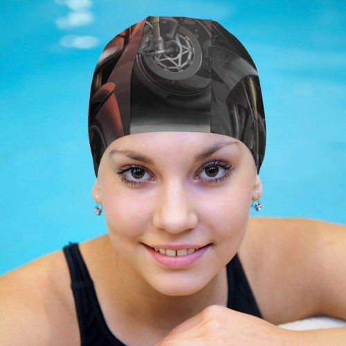 yanfind Swimming Cap Bikes Triumph Daytona Moto Limited  Superbikes Sports Elastic,suitable for long and short hair