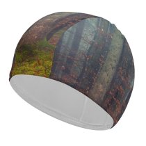 yanfind Swimming Cap Johannes Plenio Forest Woods Daylight Fall Dawn Elastic,suitable for long and short hair
