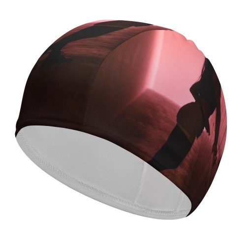 yanfind Swimming Cap Spotlight Sad Images Artistic Public Darkness  Wallpapers Corridor Led Neon Flooring Elastic,suitable for long and short hair