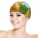 yanfind Swimming Cap Johannes Plenio Landscape Path Countryside Daytime Summer Elastic,suitable for long and short hair