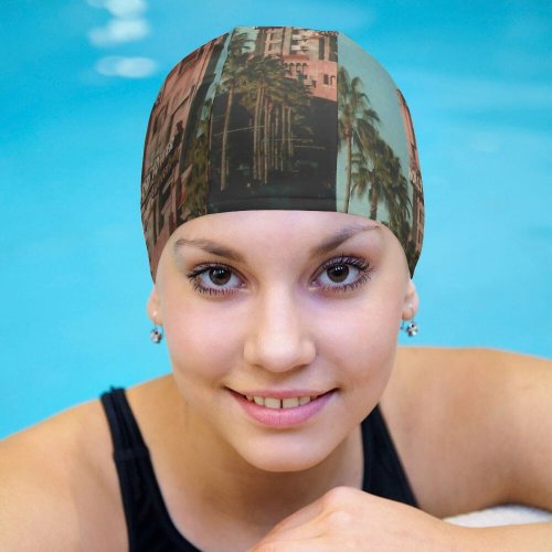 yanfind Swimming Cap  Disney's Lake Studios United  Buena States Elastic,suitable for long and short hair