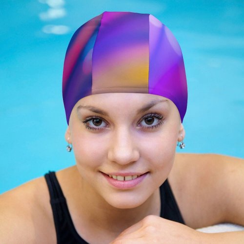 yanfind Swimming Cap William Warby Abstract Bokeh Lights Multicolor Colorful Elastic,suitable for long and short hair
