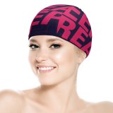 yanfind Swimming Cap Quotes Eat Sleep Create Repeat Inspirational Quotes Neon Typography Elastic,suitable for long and short hair