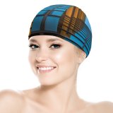 yanfind Swimming Cap Carsten Heyer Architecture  Look Reflection Glass Building Symmetrical Exterior Sky Elastic,suitable for long and short hair