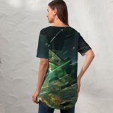 yanfind V Neck T-shirt for Women Squadrons PC PlayStation Xbox Summer Top  Short Sleeve Casual Loose