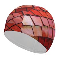 yanfind Swimming Cap Ricardo Gomez Angel Architecture Roof Tiles  Texture Shapes Elastic,suitable for long and short hair