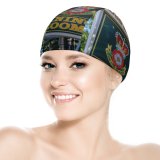 yanfind Swimming Cap Trademark Images Monarchy King Queen Family Dinner Plant Lunch Tree Epcot States Elastic,suitable for long and short hair