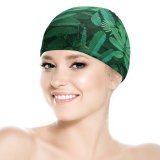 yanfind Swimming Cap Leaves Spring Elastic,suitable for long and short hair