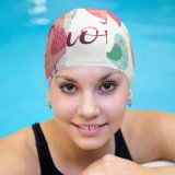 yanfind Swimming Cap Celebrations I Love You Mom Happy Mother's Elastic,suitable for long and short hair