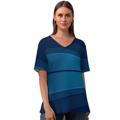 yanfind V Neck T-shirt for Women Technology Minimal Windows Microsoft Minimalist Summer Top  Short Sleeve Casual Loose