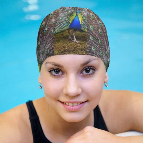 yanfind Swimming Cap Paul Carmona  Grass Beautiful Feathers Bird Trees Colorful Elastic,suitable for long and short hair