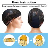 yanfind Swimming Cap Zac Ong Black Dark York City Night Cityscape City Lights Timelapse Night Elastic,suitable for long and short hair