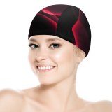 yanfind Swimming Cap Abstract Dark IOS AMOLED Elastic,suitable for long and short hair