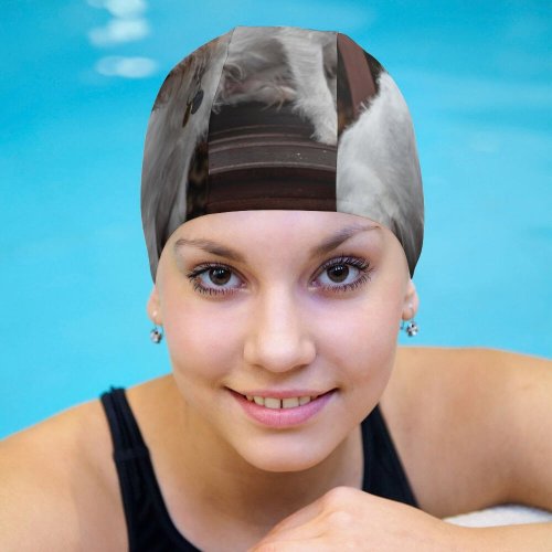 yanfind Swimming Cap Lovely Images Birmingham Pet Wallpapers Sweet Pictures Bench Creative Beautiful Strap Grey Elastic,suitable for long and short hair