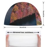 yanfind Swimming Cap Aaron Burden Colorful Forest Trees Aerial Lake River Scenic Elastic,suitable for long and short hair