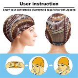 yanfind Swimming Cap Otto Berkeley Spiral Staircase Wooden Lights Look Descent Interior Curves Elastic,suitable for long and short hair
