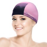 yanfind Swimming Cap RmRadev  Evening Sky Mountains Forest Silhouette Elastic,suitable for long and short hair