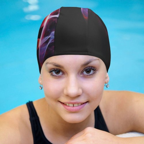 yanfind Swimming Cap Technology Wallpapers Fire Flame Globe Tech Tecnology Free Future Hands Magic Wallpapwer Elastic,suitable for long and short hair