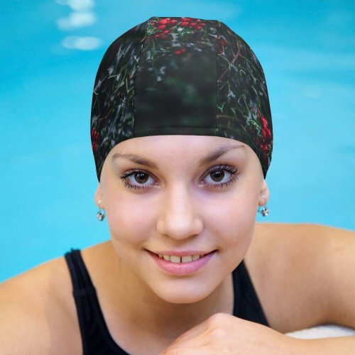 yanfind Swimming Cap Images Yew Bush Christmas Flora HQ Xmas Wallpapers Plant Tree Winter Pictures Elastic,suitable for long and short hair