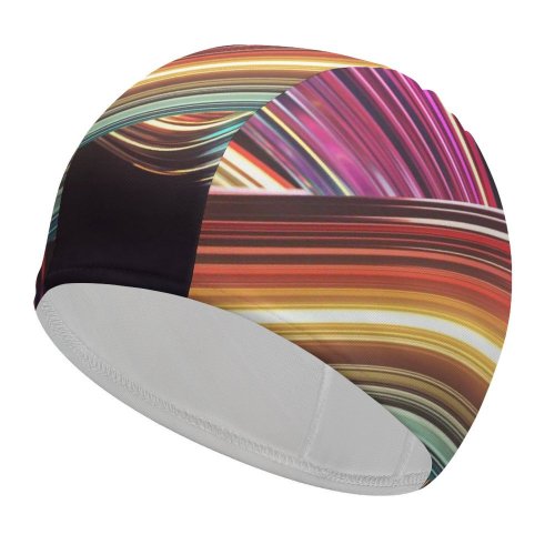 yanfind Swimming Cap Dante Metaphor Abstract Swirls Render CGI Elastic,suitable for long and short hair