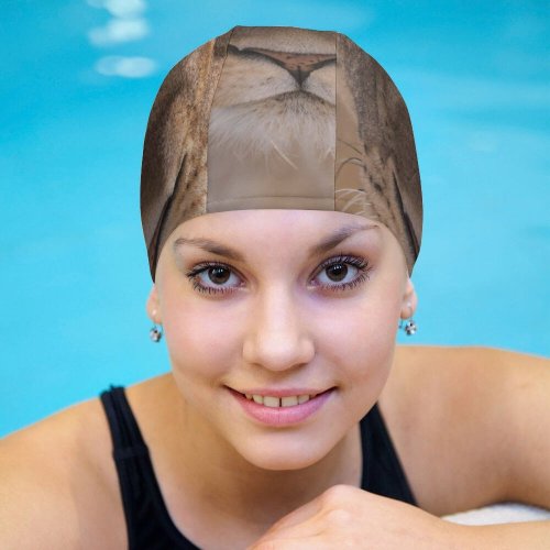 yanfind Swimming Cap Images Whiskers Africa Wildlife Safari   Free Lioness Watch Pictures Big Elastic,suitable for long and short hair