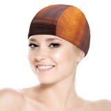 yanfind Swimming Cap Hmetosche Autumn Forest Pathway Fallen Leaves Sunset Landscape Trees Woods Elastic,suitable for long and short hair