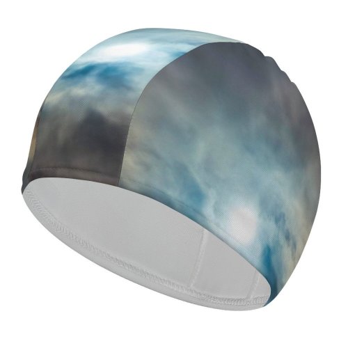 yanfind Swimming Cap Peru Images Space Miraflores  Overcast Airship Parachute Public Outer Astronomy Sky Elastic,suitable for long and short hair