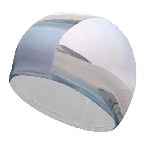 yanfind Swimming Cap Desert Lake Clear Sky  Microsoft Go Elastic,suitable for long and short hair