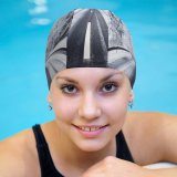 yanfind Swimming Cap Sven Muller Winter Road Forest Snow Covered Trees Elastic,suitable for long and short hair