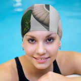 yanfind Swimming Cap Dan Freeman Architecture Spiral Staircase Elastic,suitable for long and short hair