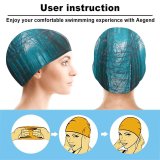 yanfind Swimming Cap Fall Foliage Bare Trees Path Forest Morning Scenic Atmosphere Elastic,suitable for long and short hair