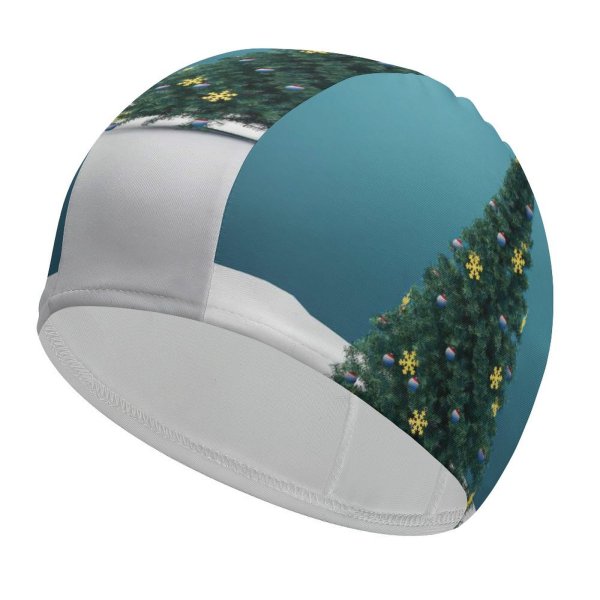 yanfind Swimming Cap Celebrations Christmas Tree Decoration Xmas Elastic,suitable for long and short hair