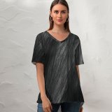 yanfind V Neck T-shirt for Women Eye Украина N Lip Wallpapers Skin Beauty Mouth Horse Profile Chin Summer Top  Short Sleeve Casual Loose
