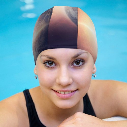 yanfind Swimming Cap Comfreak Space  Planet Universe Space Travel Space Adventure Astronaut  Light Elastic,suitable for long and short hair
