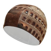yanfind Swimming Cap Colosseum Amphitheater Historical Structure  Ancient Architecture Italy Elastic,suitable for long and short hair