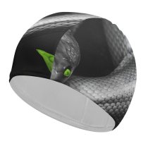 yanfind Swimming Cap Dark Snake Reptile Eyes Jungle Elastic,suitable for long and short hair